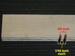 miter jig spacing